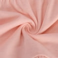 thumbnail image 5 of shoper Girls Spring Dress Ruffled Sleeve Solid Color Crew Neck Tiered Elegant Summer Dress Girls Beach Vacation Dress Pink 130, 5 of 6