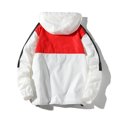 thumbnail image 5 of Chaquetas de otoño para hombre, ropa de calle informal holgada de retales a la moda, chándal con capucha de Hip Hop y cremallera, sudadera coreana cortavientos, 5 of 5