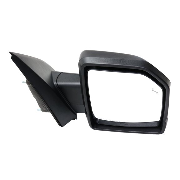 MIRROR Compatible For 2015-2018 Ford F-150 Right Passenger Heated Power Glass In-housing Signal Light Textured Black