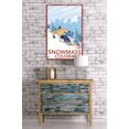 thumbnail image 3 of Snowmass, Colorado, Downhill Skier (24x36 Giclee Gallery Art Print, Vivid Textured Wall Decor), 3 of 3
