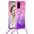 thumbnail image 2 of Funda para Samsung Galaxy S20 5G Brillantina Líquida Divertida Reluciente y con Cristales en Movimiento Cuerpo Cruzado con Cordón Ajustable, 2 of 5