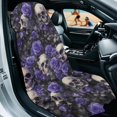 thumbnail image 2 of ZUXONGSY Car Seat Cover Towel Skull Rose Purple Print Auto Front Seat Covers Non-Slip Sprints Towel Car Seat Covers Universal Fit for Cars Suvs Vans Trucks, 2 of 8