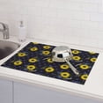 thumbnail image 6 of Vsdgher Sunflowers Dish Drying Mat Super Absorbent Drying Mat Large Dish Drying Mats for Kitchen Counter Kitchen Drying Mat 24" x 18", 6 of 7