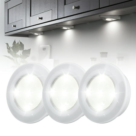 3 Pack Wireless LED Puck Lights with Remote Control Under Cabinet Lighting (Best Wireless Puck Lights)
