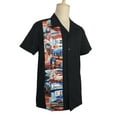 thumbnail image 2 of Men Casual Shirts Panel Pattern Button Down Shirt, 2 of 6