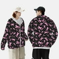 thumbnail image 6 of Gaeub Breast Cancer Awareness (2) Men's and Women's UPF 50+ Long-Sleeved Sun Protection Clothing, Fishing Shirt Long Sleeve Zip - Medium, 6 of 9