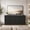 Black, variant on Hanyu 64'' Fluted TV Stand for TVs up to 75'', Modern Long Media Console with Storage Cabinets & Adjustable Shelves,Entertainment Center for Living Room Bedroom (Walnut)