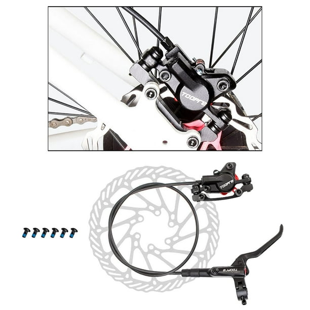Juego de pinzas de freno de disco hidráulico para bicicleta de lujo, freno de discos flotantes de aceite para bicicleta Parte delantera Cola Pinzas de freno hidráulico