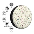 thumbnail image 4 of Honeii Vintage flowers Print Tire Covers, Waterproof Anti-UV Sun Snow Rain Tire Covers for Trailers, RV, Camper, SUV, Truck-17 inch, 4 of 6