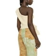 thumbnail image 3 of Women One Shoulder Backless Crop Top Sleeveless Strappy Open Back Cami Tank Tops, 3 of 5