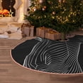 thumbnail image 5 of Rateoe Geometric Lines Dog Art Pattern Christmas Tree Skirt with Ties, Christmas Tree Decorations, Farmhouse Christmas Decor Xmas Holiday Decorations-36", 5 of 6
