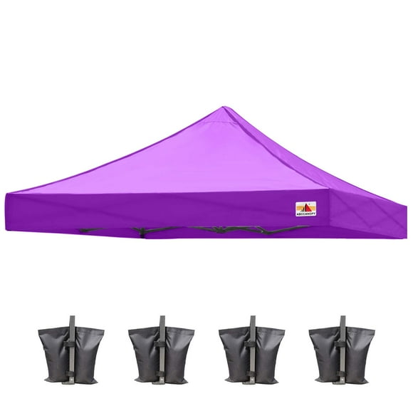Toldo de repuesto para carpa plegable de 10 x 10 pulgadas, color morado