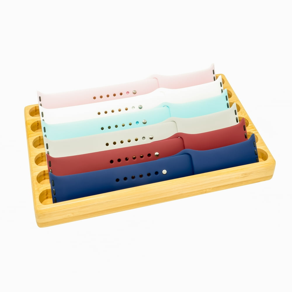 ATP Wooden Watch Band Organizer Watch Band Holder Compatible with
