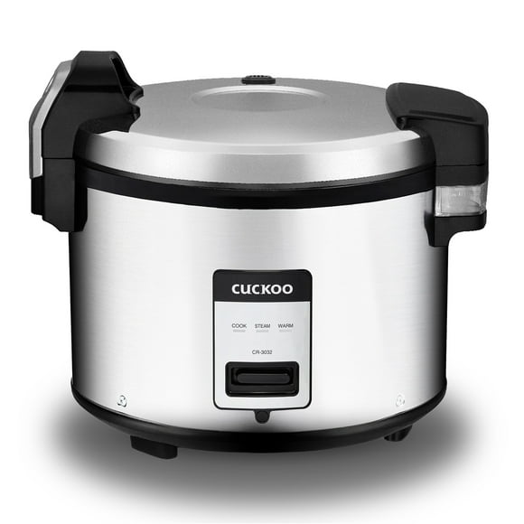 CUCKOO CR-3032 Cuiseur à Riz Commercial 30 Tasses (Non Cuit) & Réchaud Mode Chaud Automatique, Pot Intérieur Antiadhésif, Couvercle Intérieur Détachable Acier Inoxydable
