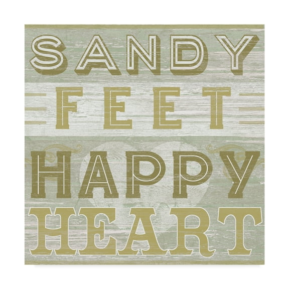 Trademark Fine Art 'A Little Beachy III' Canvas Art by June Erica Vess