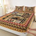 thumbnail image 4 of jejeloiu Jungle Deer Bear Bed Sheets,Rustic Farmhouse Cabin King Sheets For Boys Kids 4pcs, 4 of 6