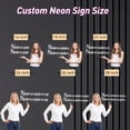 thumbnail image 6 of UPONRAY Two Lines Custom Neon Signs, Customizable USB-Powered & Dimmable LED Neon Light, Stylish Wall Decor for Bedroom, Home, Lover, Friend, Cool White, 16 inch, 6 of 8