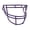 Color: Purple, variant on VENGEANCE ROPO-TRAD-NB FACEMASK Carbon Steel / Black