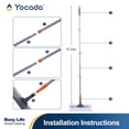 thumbnail image 5 of YOCADA Dry Mop with 10 Pcs Disposable Non-Woven Refills ,Floor & Wall Cleaning Mop ,Orange​, 5 of 7