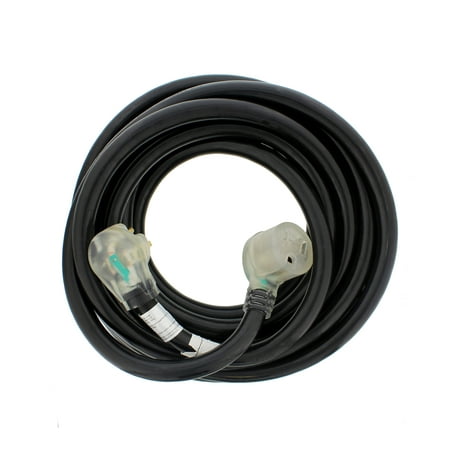 

ABN Welding Cable 25 Feet 8 AWG 40A with Lighted Receptacle and STW Jacket