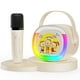 thumbnail image 1 of JYX Mini Juego de Máquina de Karaoke, Altavoz de Karaoke Portátil Bluetooth con Micrófonos Inalámbricos, Luces de Colores, 5 Voz Mágica Divertida, Regalos Ideales para Niñas/niños, D28, 1 of 7