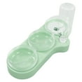 thumbnail image 1 of 3 In 1 Water Feeder Bowls, Puppy Double Food Bowls Multipurpose Splash Proof Cervical Spine Protection  For Dogs Light Green, 1 of 8