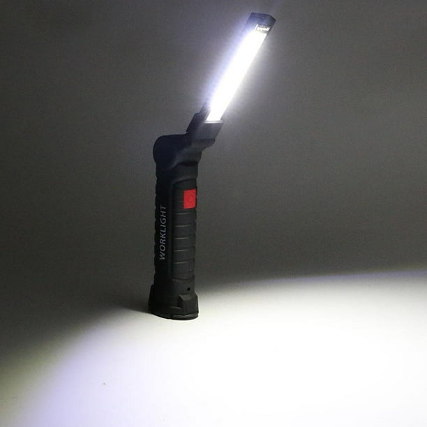 COB LED Linterna Recargable Trabajo Camping Antorcha Plegable Luz Nocturna (S) Lamparas