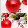 thumbnail image 4 of Adornos de bolas de Navidad, 30 unidades, adornos para colgar de bodas, adornos para el árbol de Navidad, adornos para el árbol de Navidad pintados a prueba de rotas de 60mm Afortunado Sencillez, 4 of 5