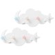 thumbnail image 2 of Cute Cloud Moon Star Wall Hooks Adhesive Hanging Racks Non Damaging White Hangers for Bedroom Decoration, 2 of 3