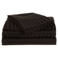 thumbnail image 1 of Ensembles de Draps à Rayures Luxueux Série 1800 Design Maison (Full, Noir), 1 of 1
