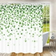 thumbnail image 3 of St Patricks Day Shower Curtain, Saint Patricks Day Shower Curtain Green Shamrock Clover Shower Curtain Saint Patricks Day Day Shower Curtain St. Patrick''s Day Shower Curtain Set with Hooks, 72X72inch, 3 of 6