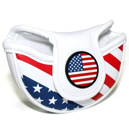 Craftsman Golf USA AMERICA FLAG SMALL MALLET Putter Cover Headcover For Scotty Cameron