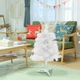 thumbnail image 3 of Christmas Trees,Artificial Holiday Christmas Tree For Home Office And Xmas Party Decoration, Prelit Artificial Pine Tree With Metal Stand And Lush Branch Tips For Indoor Holiday Decoration Display, 3 of 5