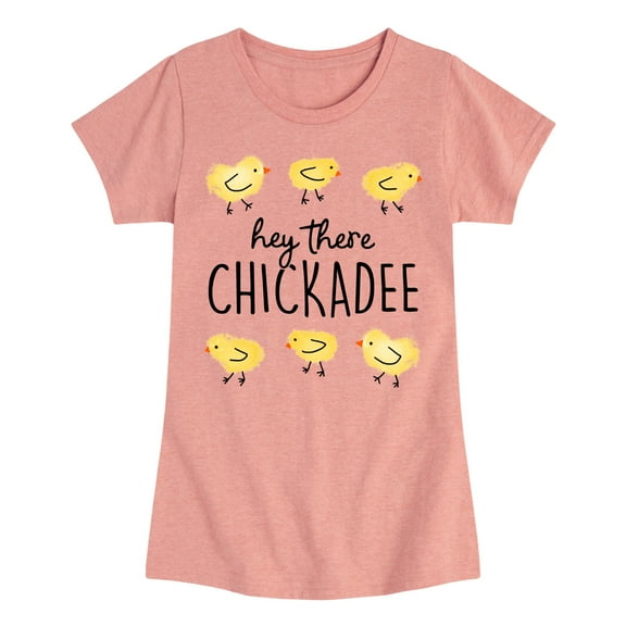 Instant Message - Hey There Chickadee - Toddler And Youth Girls Short Sleeve Graphic T-Shirt