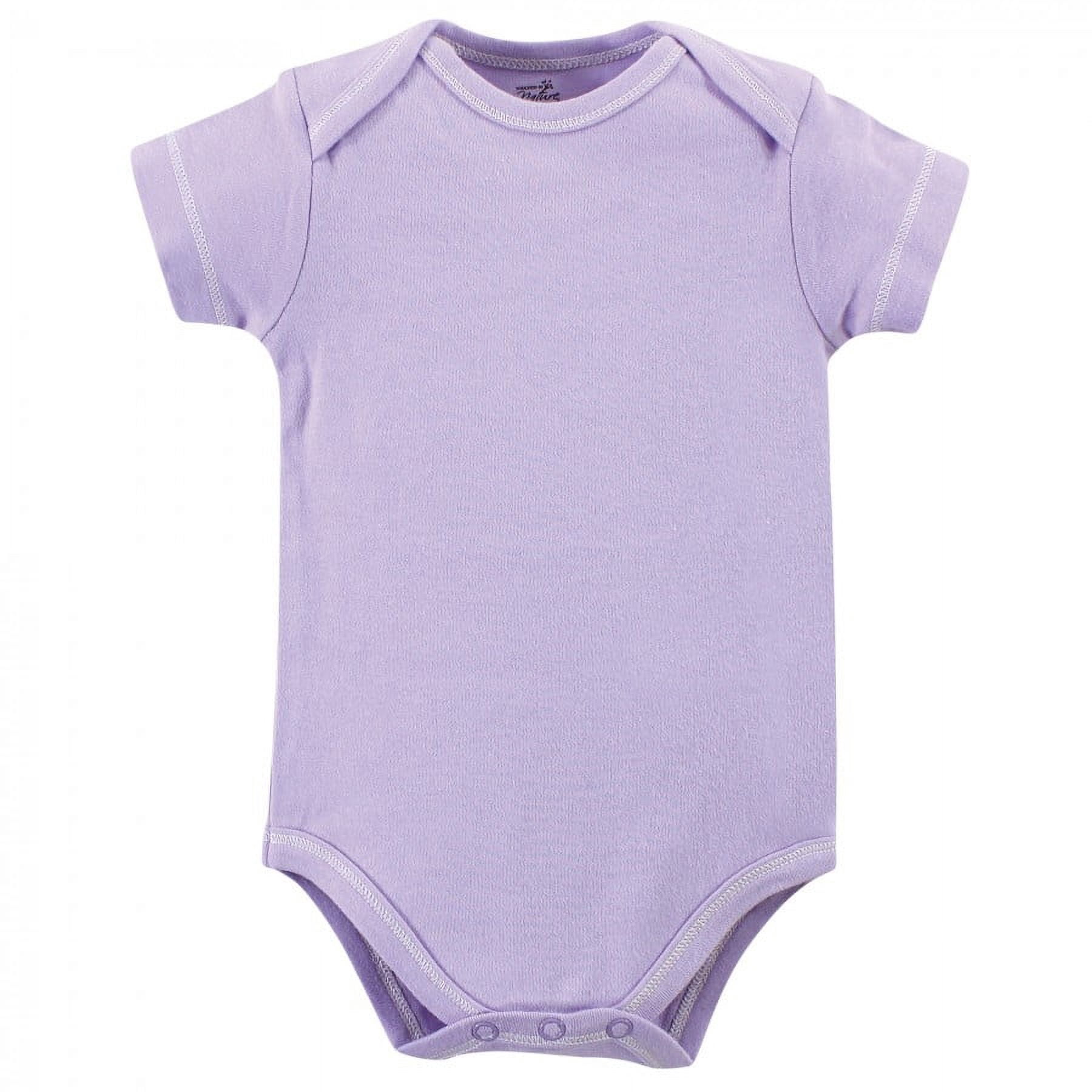 Touched by Nature Baby Girl Organic Cotton Bodysuits 5pk, Dragonfly, 12-18 Months