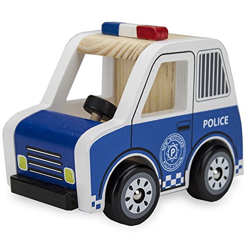 toy police car with policeman