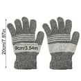 thumbnail image 3 of Autumn Winter Touch Screen Windproof Thicken Knitted Gloves Hand Warmer Full Fingered Mittens Short Wrist Gloves BLACK, 3 of 8