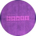 thumbnail image 1 of Ahgly Company Indoor Round Abstract Pink Modern Area Rugs, 6' Round, 1 of 4