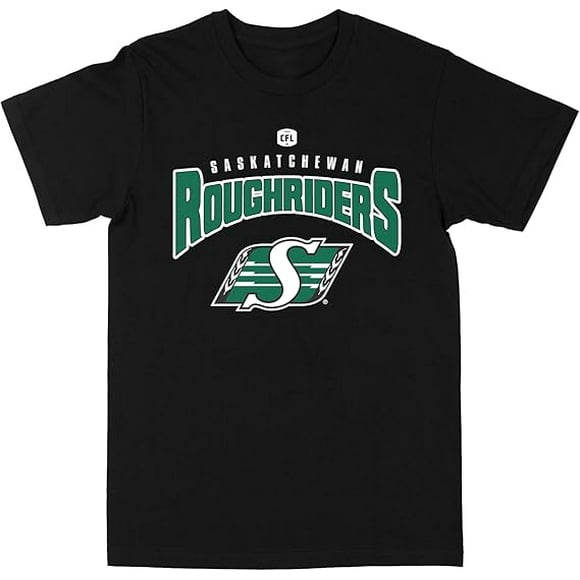 CFL Saskatchewan Roughriders Arc Black Small T-Shirt