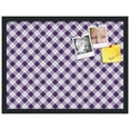 thumbnail image 2 of PinPix 24x18 Custom Cork Bulletin Board Argyle Purple Poster Board Has a Fabric Style Canvas Finish, Framed in Argyle Purple, by ArtToFrames (PinPix-633), 2 of 6