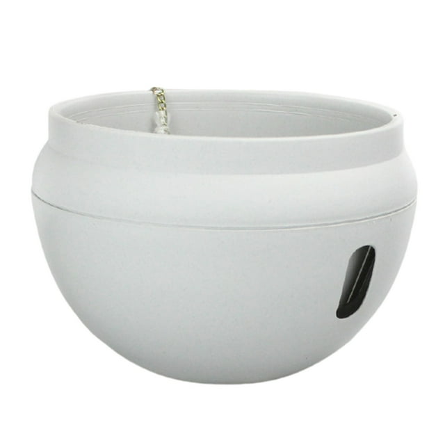 Ohufall Small Size Rattan Hanging Basket Planter Water Barrier Design No Rotten Roots Home Decor Garden Pots For Gardening