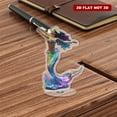 thumbnail image 4 of Rotating acrylic display featuring an iridescent scale mermaid with seashell bra swimming in a bioluminescent ocean background in vibrant colors, 4 of 8