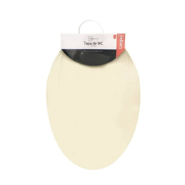 Asiento para Baño Mainstays Alargado Hueso