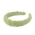 thumbnail image 5 of Unique Bargains 1 Pc Color Dot Wool Braided Headbands Green, 5 of 6