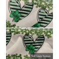 thumbnail image 6 of St. Patrick's Day Linen Curtain Valance for Bedroom/Bathroom/Kitchen/Office/Living/Dining Room Windows,Stripes Plant Love Buffalo Plaid Green Pocket Topper Drapes Decorative Cafe Drapery Panel 42x18, 6 of 6
