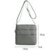 thumbnail image 2 of Bolso bandolera pequeño,Bolso de hombro de nailon para mujer,gris, 2 of 5