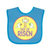 Inktastic He is Risen for Easter Boys or Girls Baby Bib