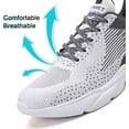 thumbnail image 3 of cyiecw Mens Sneaker Shoes Casual Sport Mesh Sneakers Fashion Running Gym Walking Shoes Trainers Black Grey Blue, 3 of 7