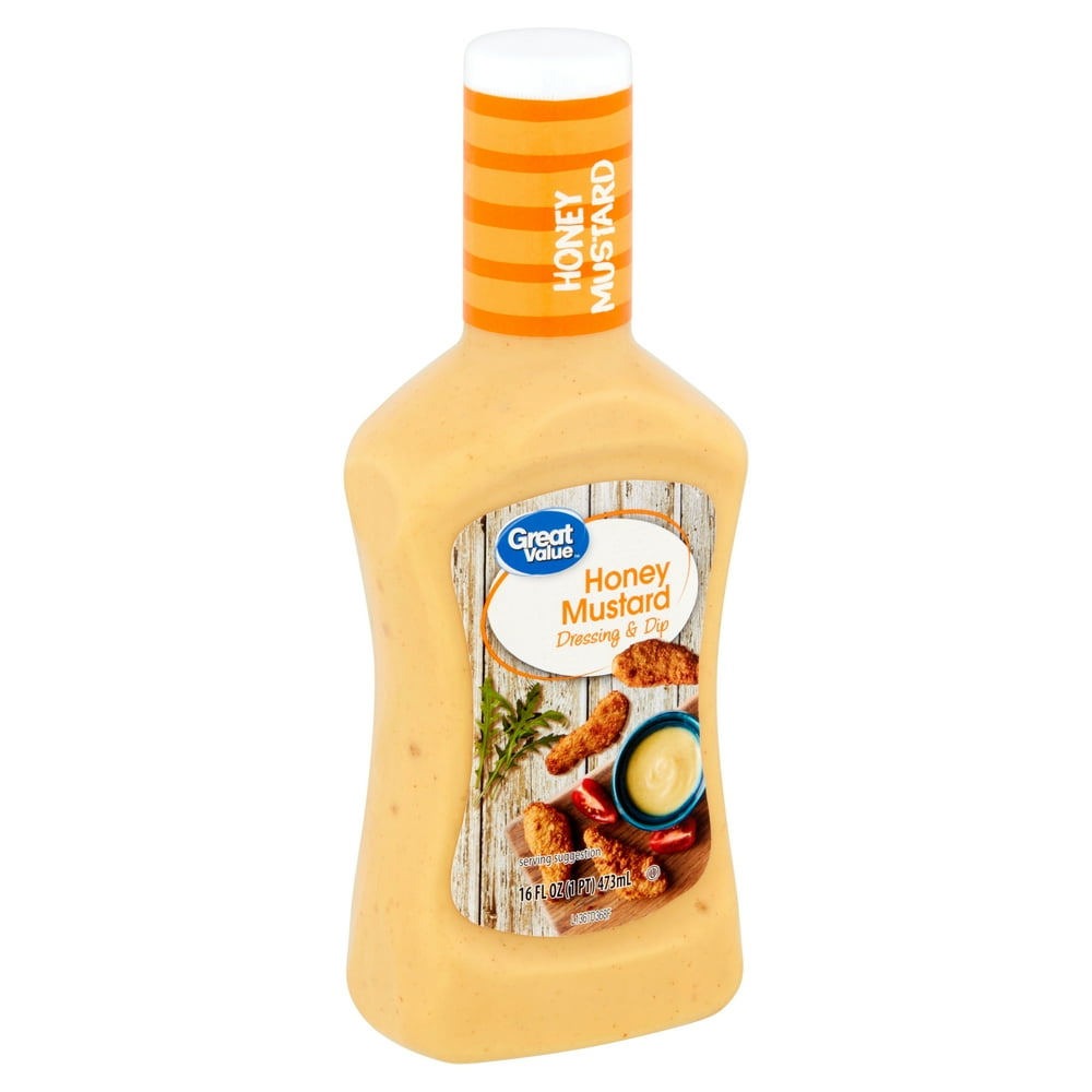 Great Value Honey Mustard Dressing & Dip, 16 oz