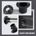 thumbnail image 3 of Shisuyan Shower Rod Holders Black 4Pcs 2.4x2.2in, 3 of 8